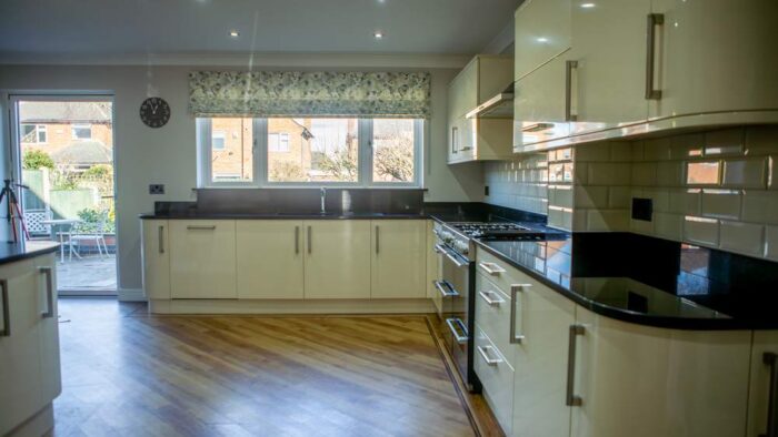 Large Buttercream Kitchen and Matching Utility Room – Bosch Stones Appliances